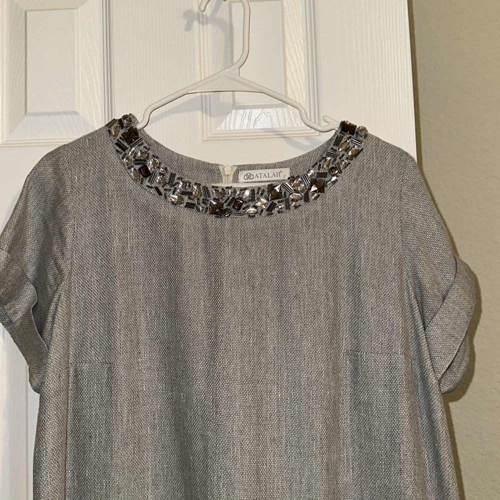 Gray Necklace Dress